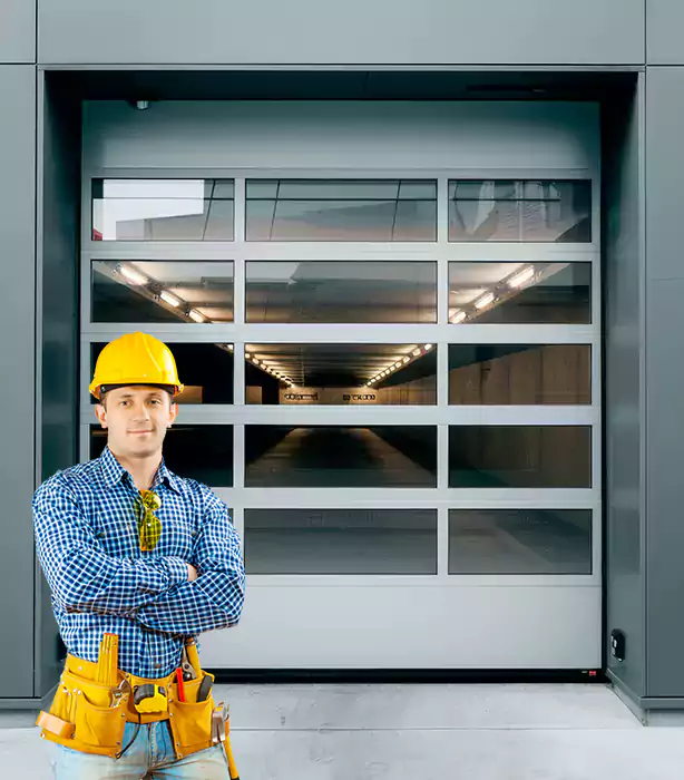 Glass Roll Up Garage Door Doral
